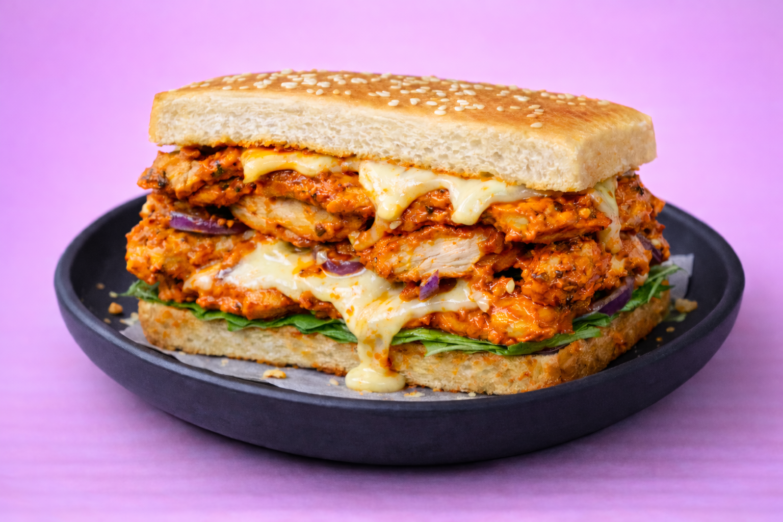 Peri Peri Cheesy Sandwich with choice of Protein